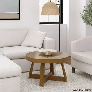 Byardw Solid Wood Coffee And Center Table Pecan