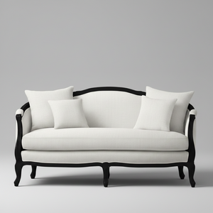 Noir Versailles — Carved Frame Sofa, made to order by Wooden Empiro