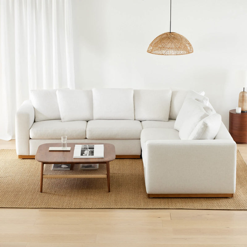 Rinper Mid-Century Square Coffee Table- Wooden Empiro