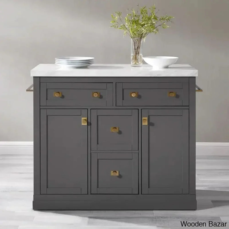 Claire Wood Kitchen Island Kitchen trolley cart cabinet kitchen island with storage