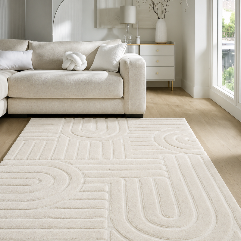 The Arco Rug — Luxury Textured Geometric Area Rug