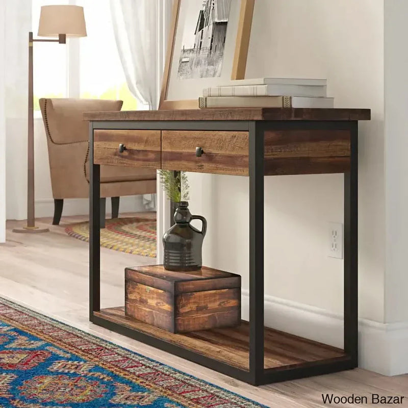 Craman Console Table in teak wood