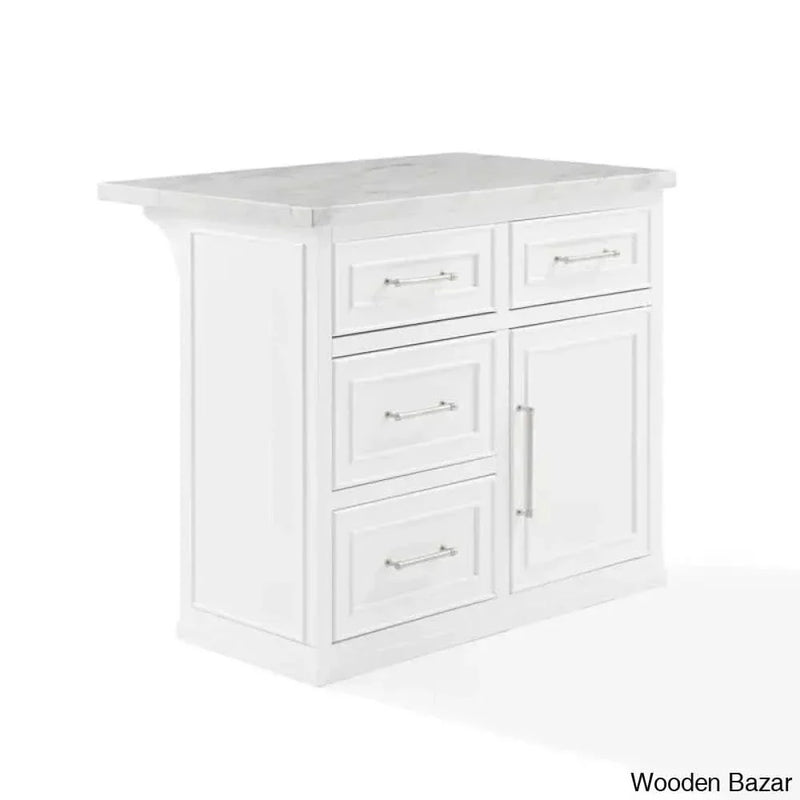 Deauntre Wood Kitchen Island Kitchen trolley cart cabinet kitchen island with storage