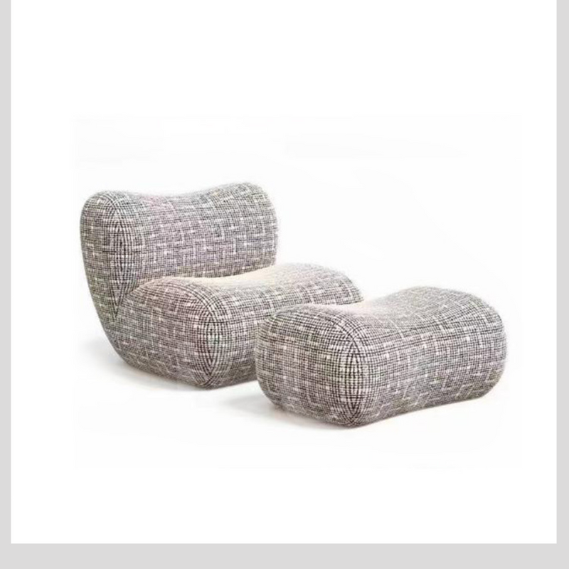 Woven Cloud Lounge Chair with Ottoman
