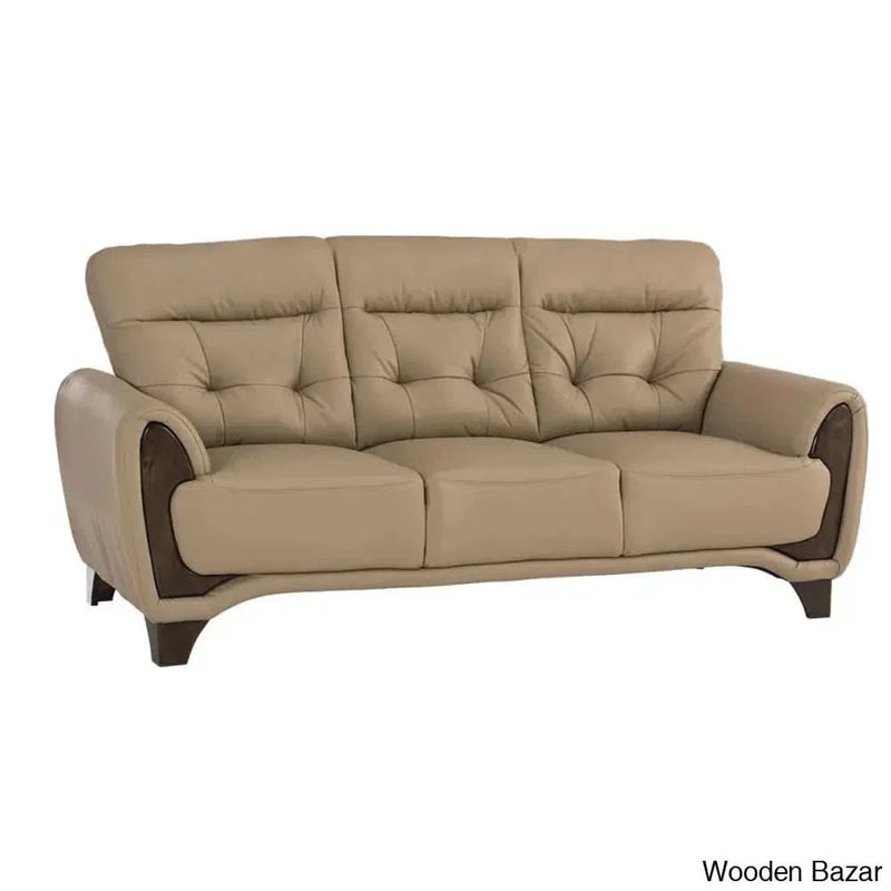 Elegant 1/2/3 Seater Sofa Modern Style in Mocha Brown