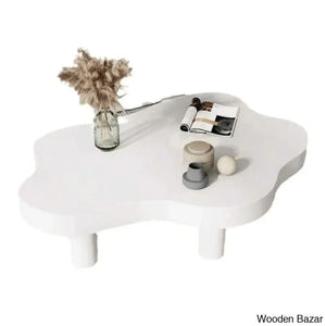 Eyuny Solid Wood Coffee And Center Table White