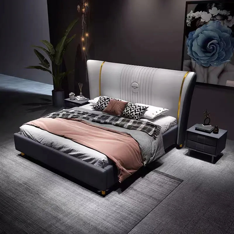 Miraculous Modern Upholstered Luxury Bed in Leatherette