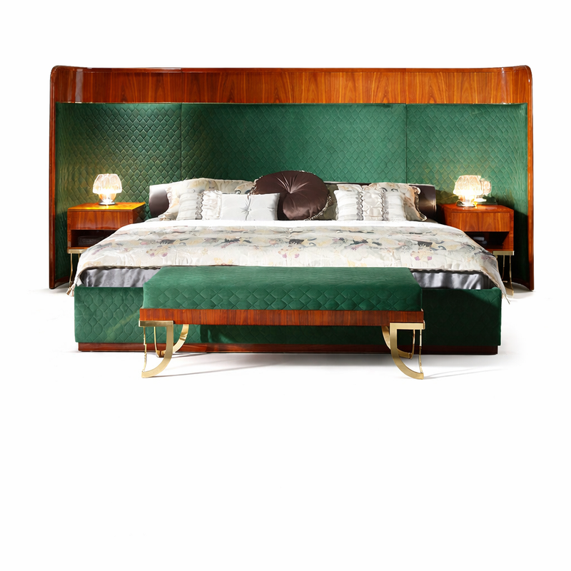 Genteel Wooden Empiro Modern Wood Bed in Gloss finish