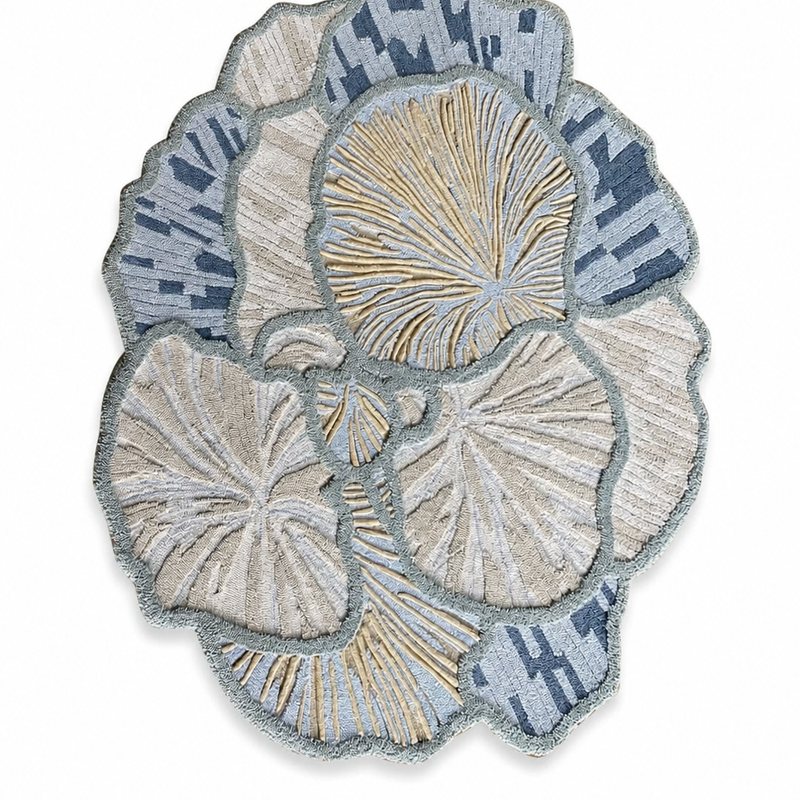 The Ivory Bloom Rug — Luxury Sculpted Floral Hand-Tufted Area Rug