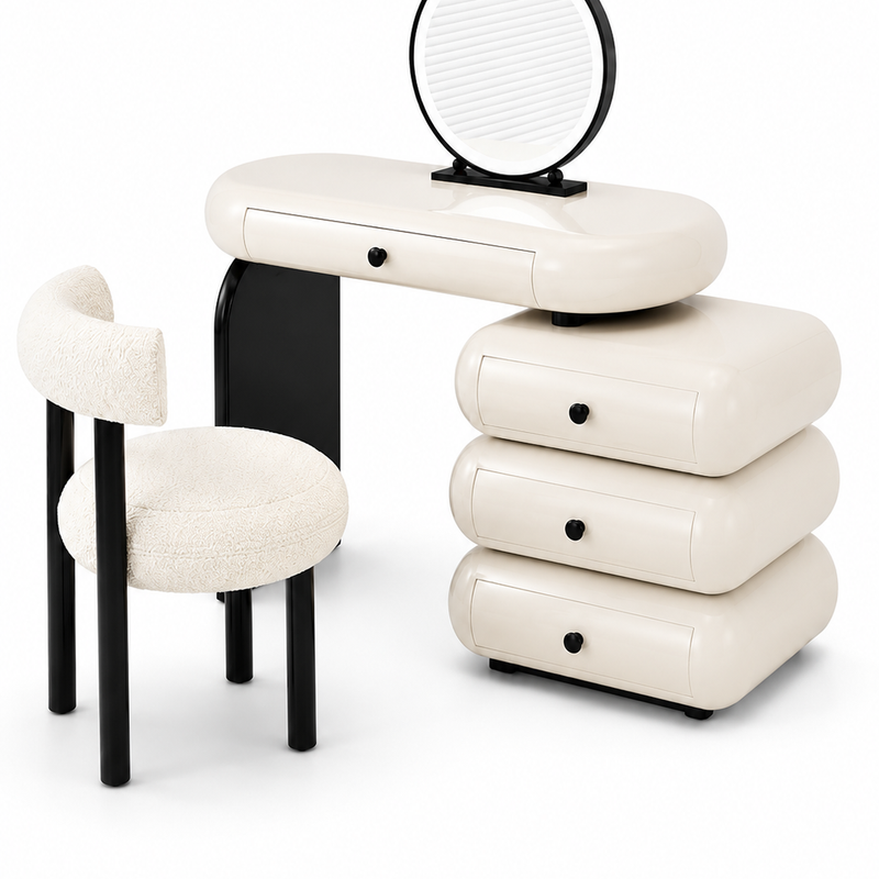 The Orvessa Dressing Table — Luxury Modern Makeup Vanity with Storage