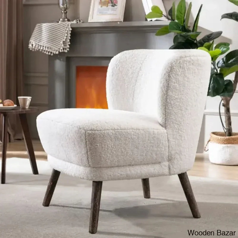 Gentilhomme Upholstered Side Chair - Wooden Empiro