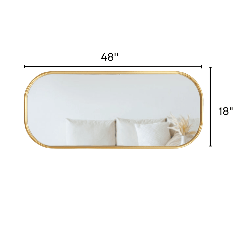 Capsule Metal Wall Mirror