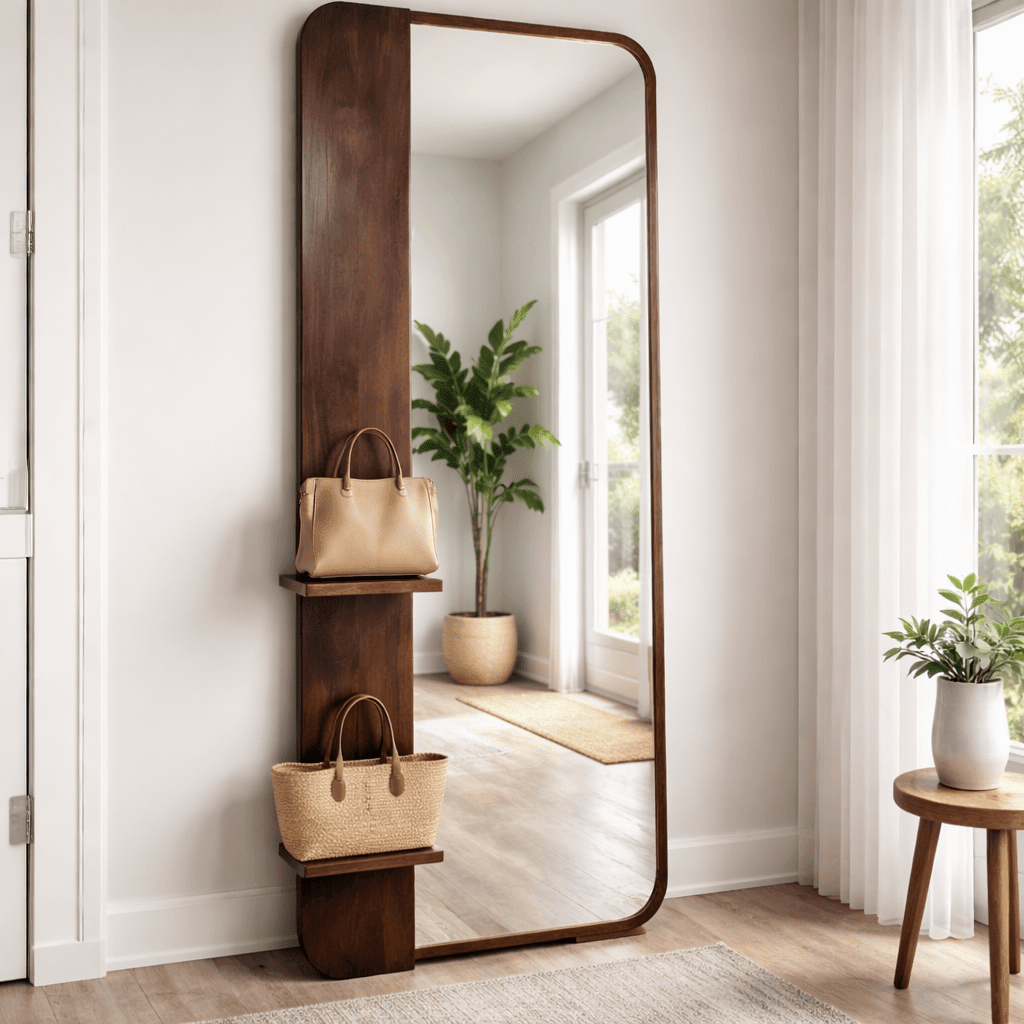 Solitano Wooden Full-Length Mirror