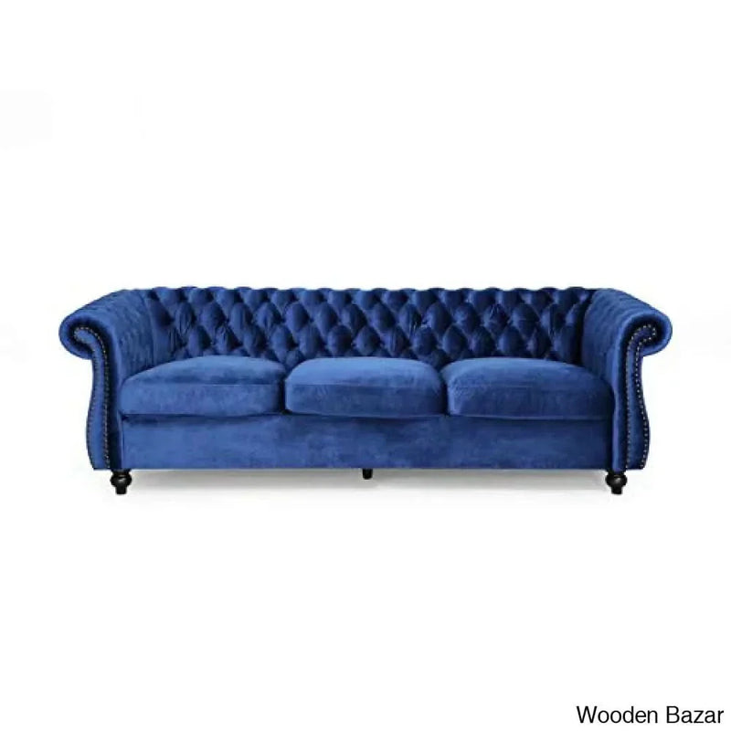 Glidden 84.5'' Rolled Arm Chesterfield Sofa