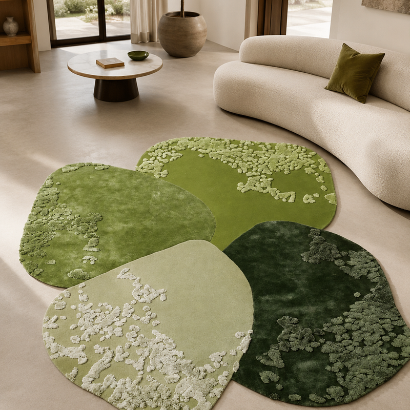 The Canopy Rug — Luxury Hand-Tufted Organic Layered Area Rug