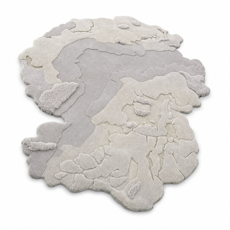 The Luma Terrain Rug — Luxury Organic Sculpted Hand-Tufted Area Rug