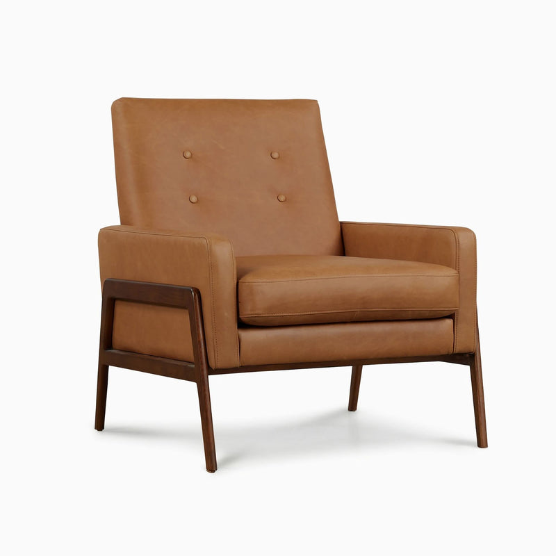 KelBox Leather Chair - Wooden Empiro