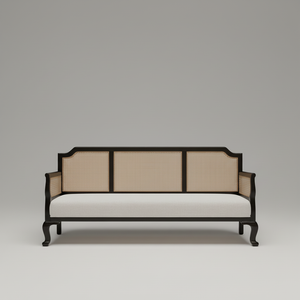 Aura Sofa — Colonial Cane & Wood, made to order by Wooden Empiro