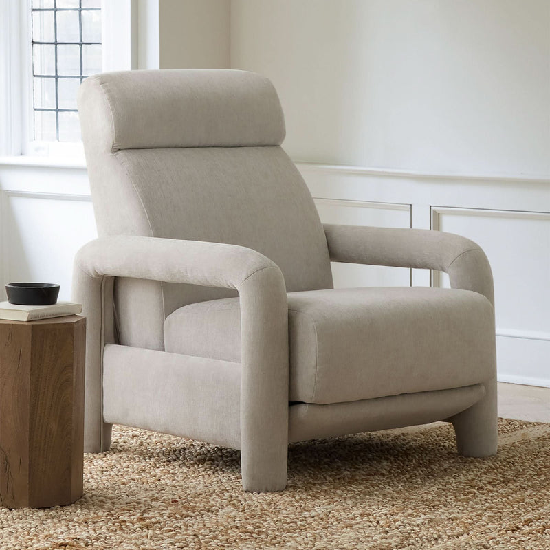 Kaizone Modern Plush Recliner Chair - Wooden Empiro