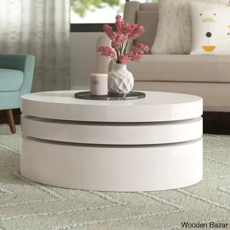 Jaydon Drum Coffee Table - Wooden Empiro