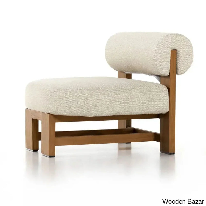 Joe Solid Teak Wood Outdoor Accent Chair - Wooden Empiro