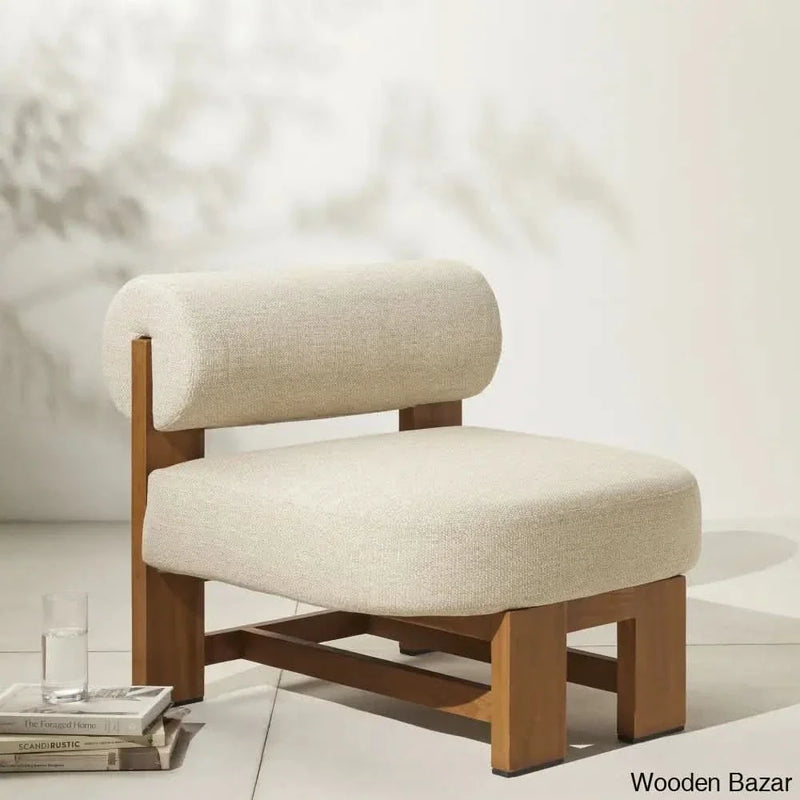 Joe Solid Teak Wood Outdoor Accent Chair - Wooden Empiro