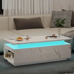 Kamariousy Single Coffee And Center Table White