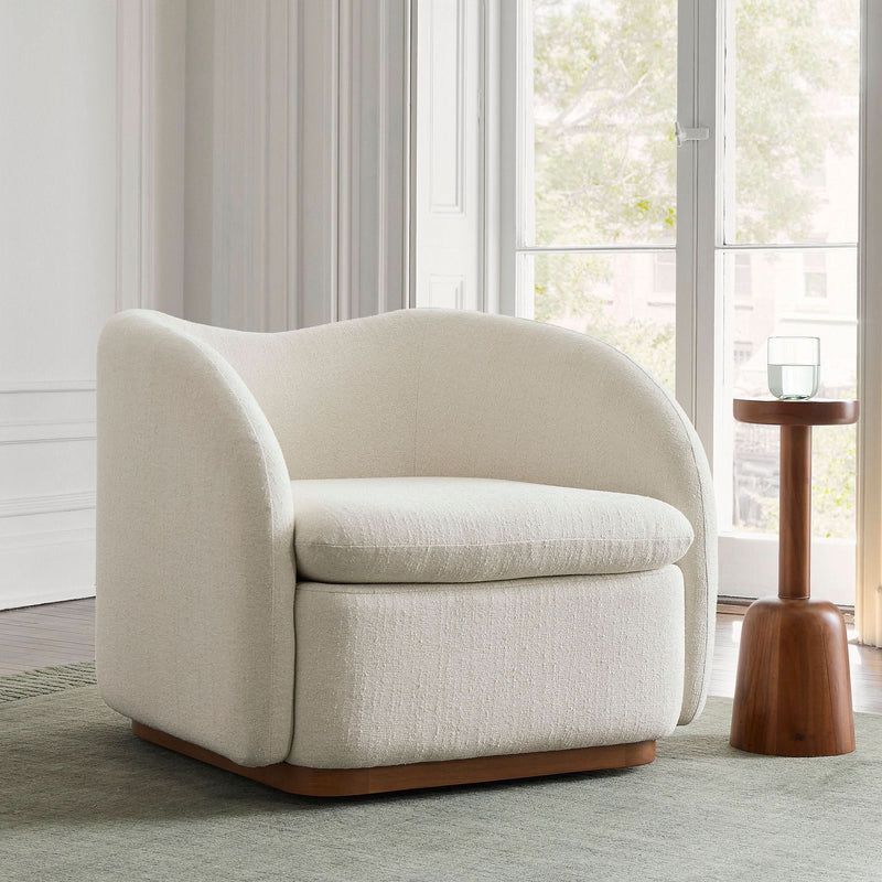 Ayion Swivel Chair - Wooden Empiro