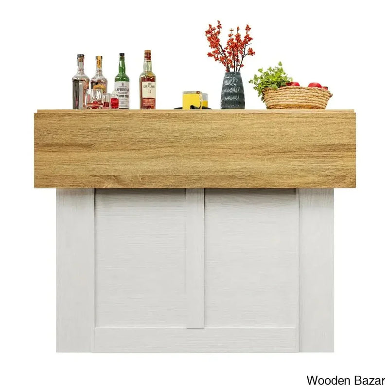 Lujane Wood Kitchen Island Kitchen trolley cart cabinet kitchen island with storage