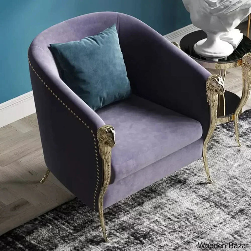 Luxury European Mid Century Fabric Velvet Cotton Grey Chair Relax Chair Accent Armchair Hotel Bedroom Furniture