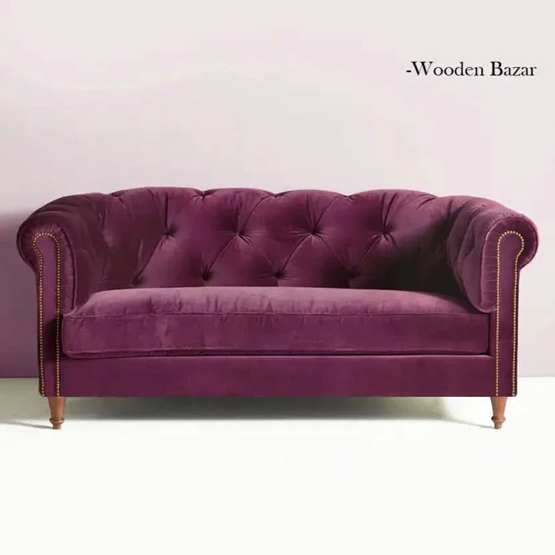 Luxury Sofa/Couch in Velvet Color - Wooden Bazar