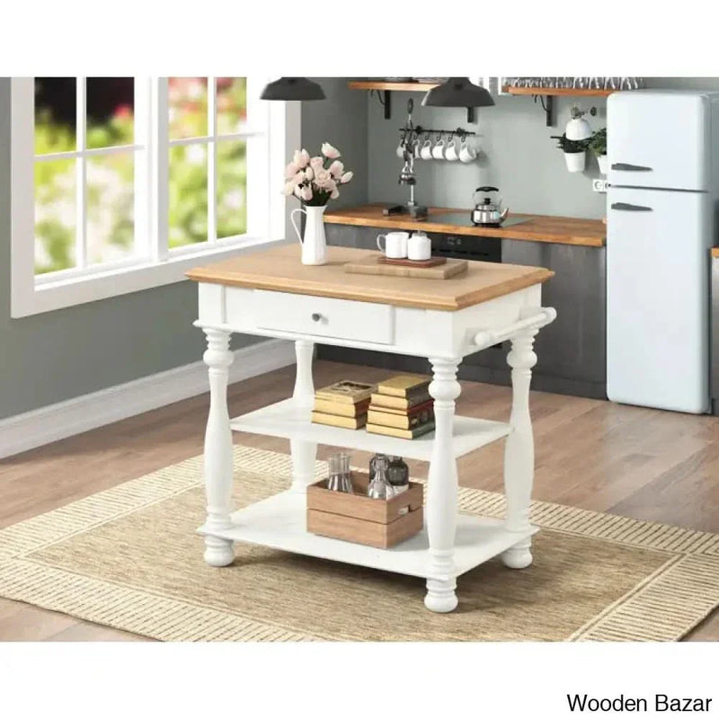 Lyla Wood Kitchen Island Kitchen trolley cart cabinet kitchen island with storage