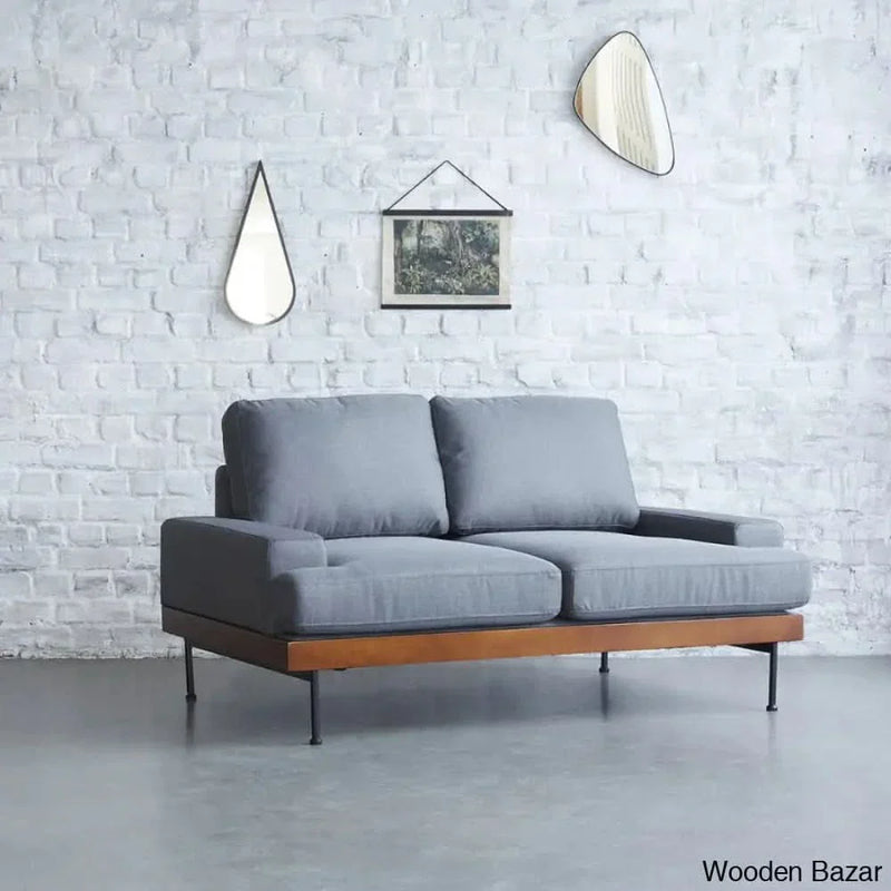 Madison Elegant 2 Seater Sofa Couch For Modern Living - Wooden Empiro