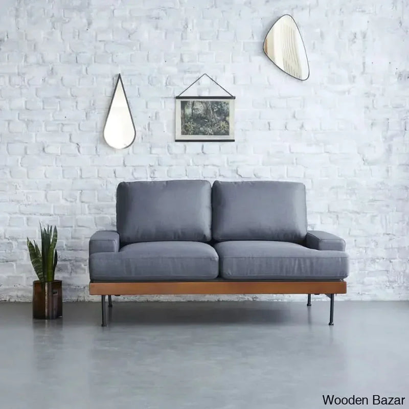 Madison Elegant 2 Seater Sofa Couch For Modern Living - Wooden Empiro