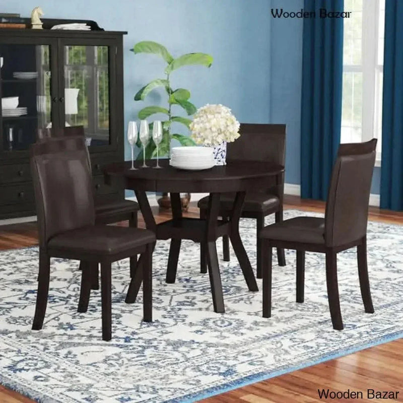 Marjorie 4 - Person Solid Wood Dining Set