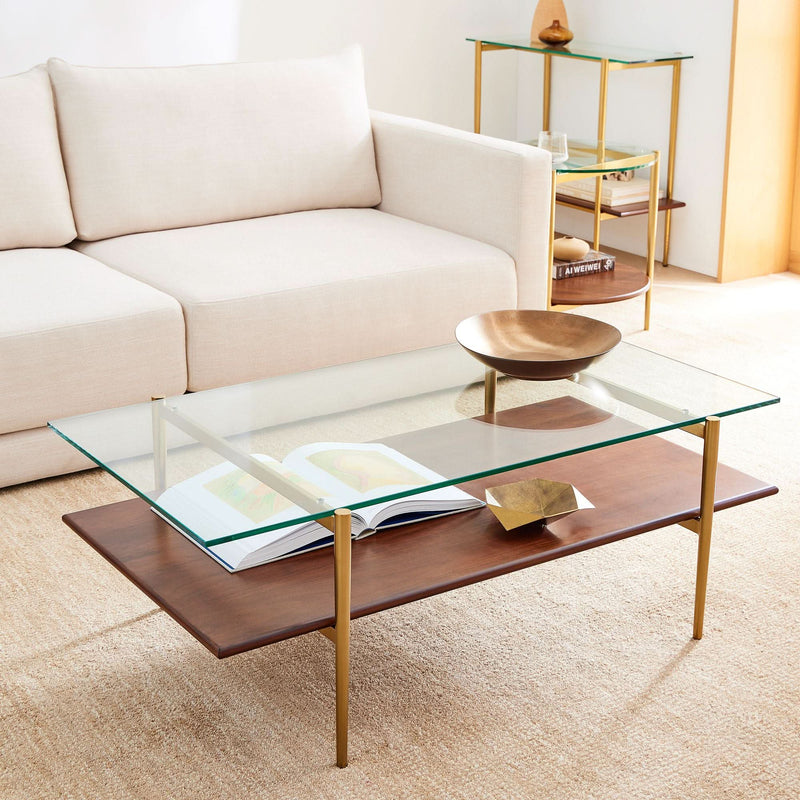 Denkis Mid-Century Art Display Coffee Table - Wooden Empiro