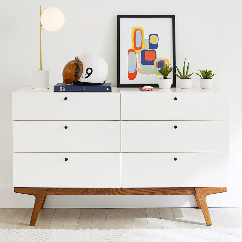 Modern 6-Drawer Dresser - Wooden Empiro