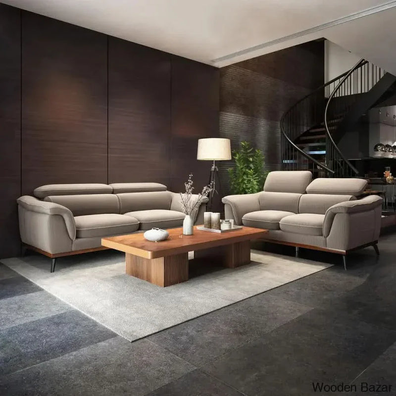 Modern Luminous 3/2 Seater Sofa Tunable Headrest