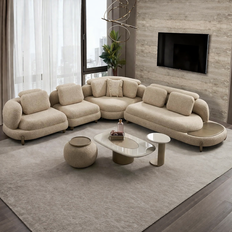 Armoda Modern Luxury Corner 7 Seater Sofa Set