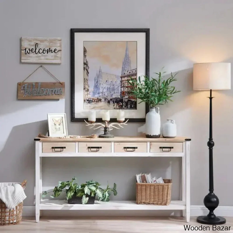 Naiyeli 60" Solid Wood Console Table