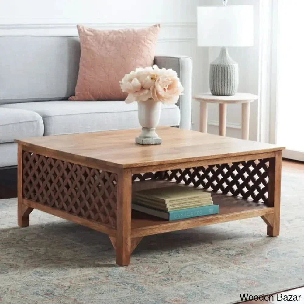Nyaho Coffee And Center Table Burnt Natural
