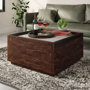 Patton Coffee Table And Center Table - Wooden Empiro Rich Walnut