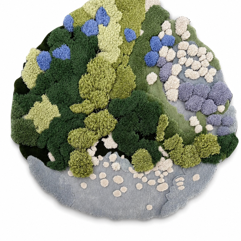 The Riverstone Rug — Luxury Hand-Tufted Organic Landscape Area Rug