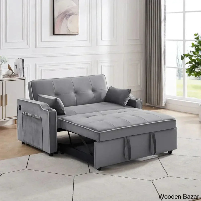 Raener Modern 3 in 1 Convertible Sofa Bed