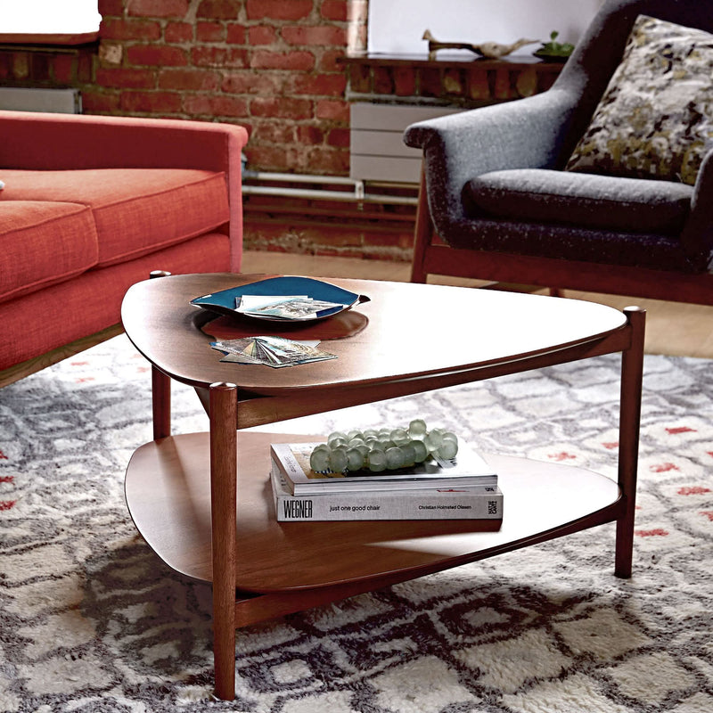 Rizkil Tripod Coffee Table - Wooden Empiro