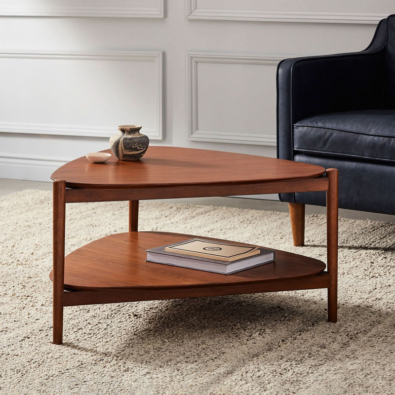 Rizkil Tripod Coffee Table - Wooden Empiro