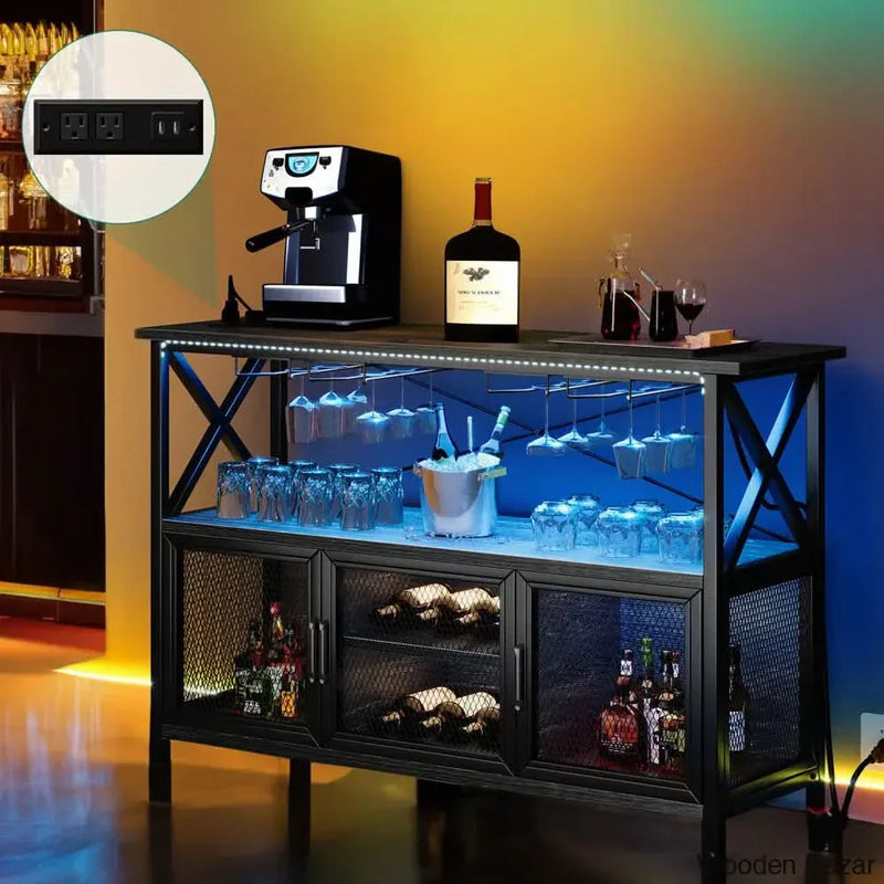 Ronald 55.1'' Bar Cabinet Latest Design
