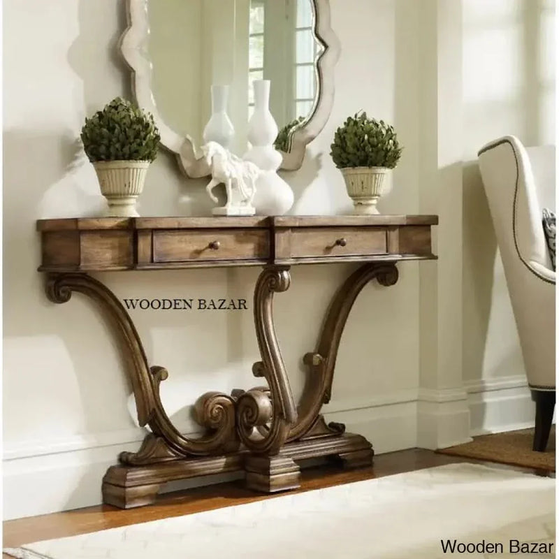 Sanctuary Console Table - Wooden Empiro
