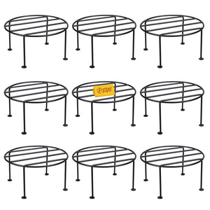 Wooden Empiro Durable Pot Stand Metal Stand Wooden Empiro Solo Pack of 9