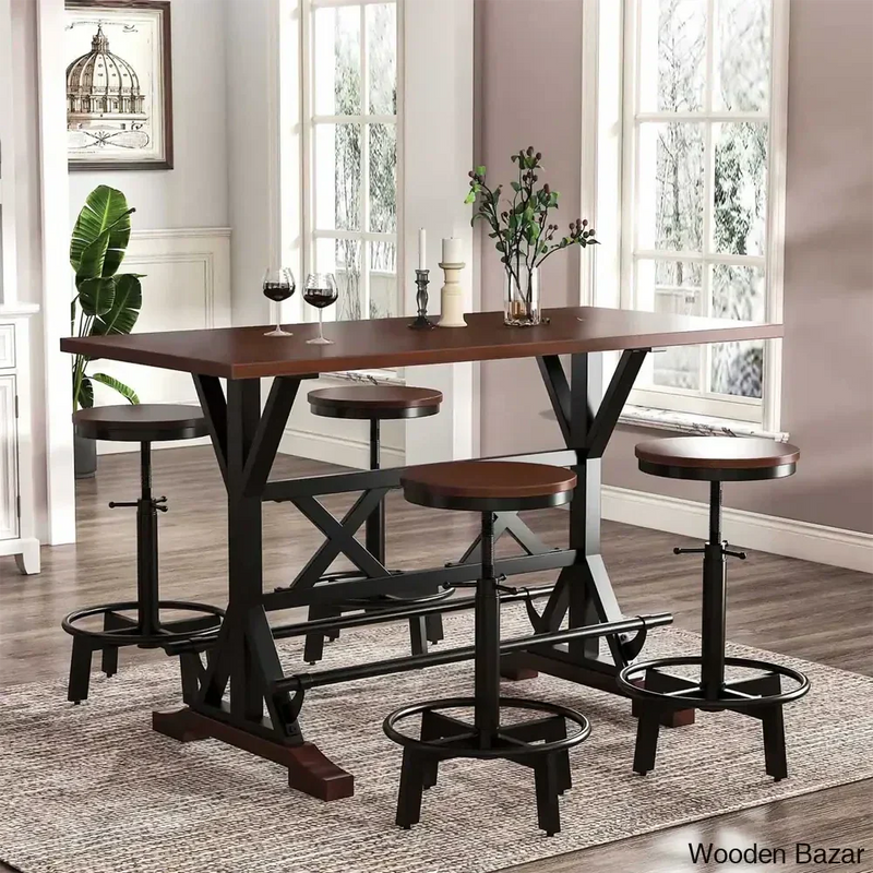 Shaylee 59'' Solid Wood Bar Set